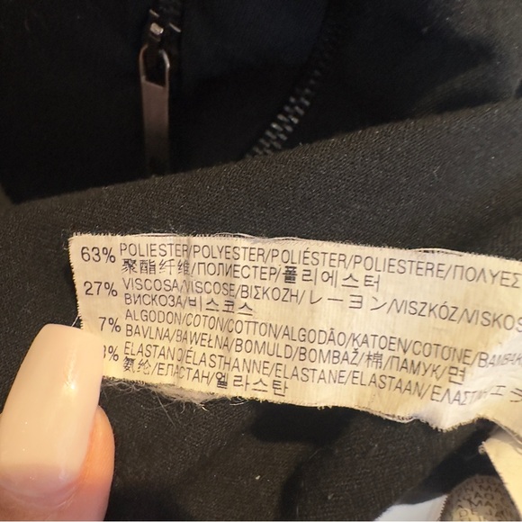 Zara Black Sheath Long Sleeve Cocktail Dress - Picture 7 of 8